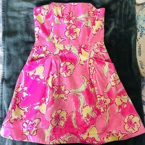 Lilly Pulitzer strapless dress size 6